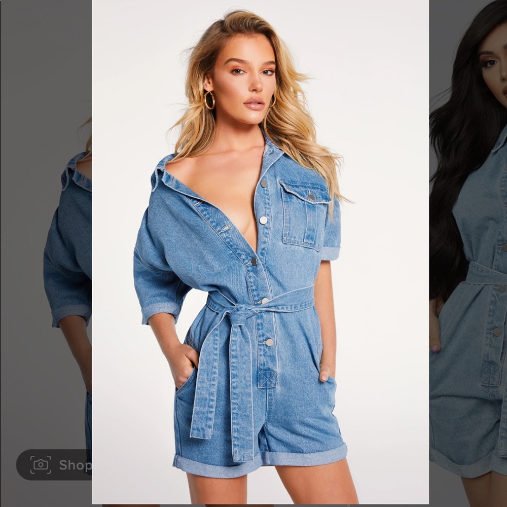 Denim Romper